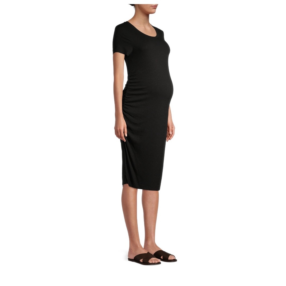 Time and Tru black side ruched dress - Picture 2 of 7